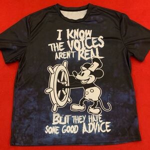 STEAMBOAT MICKEY “Good Advice” Poly Blend Tee